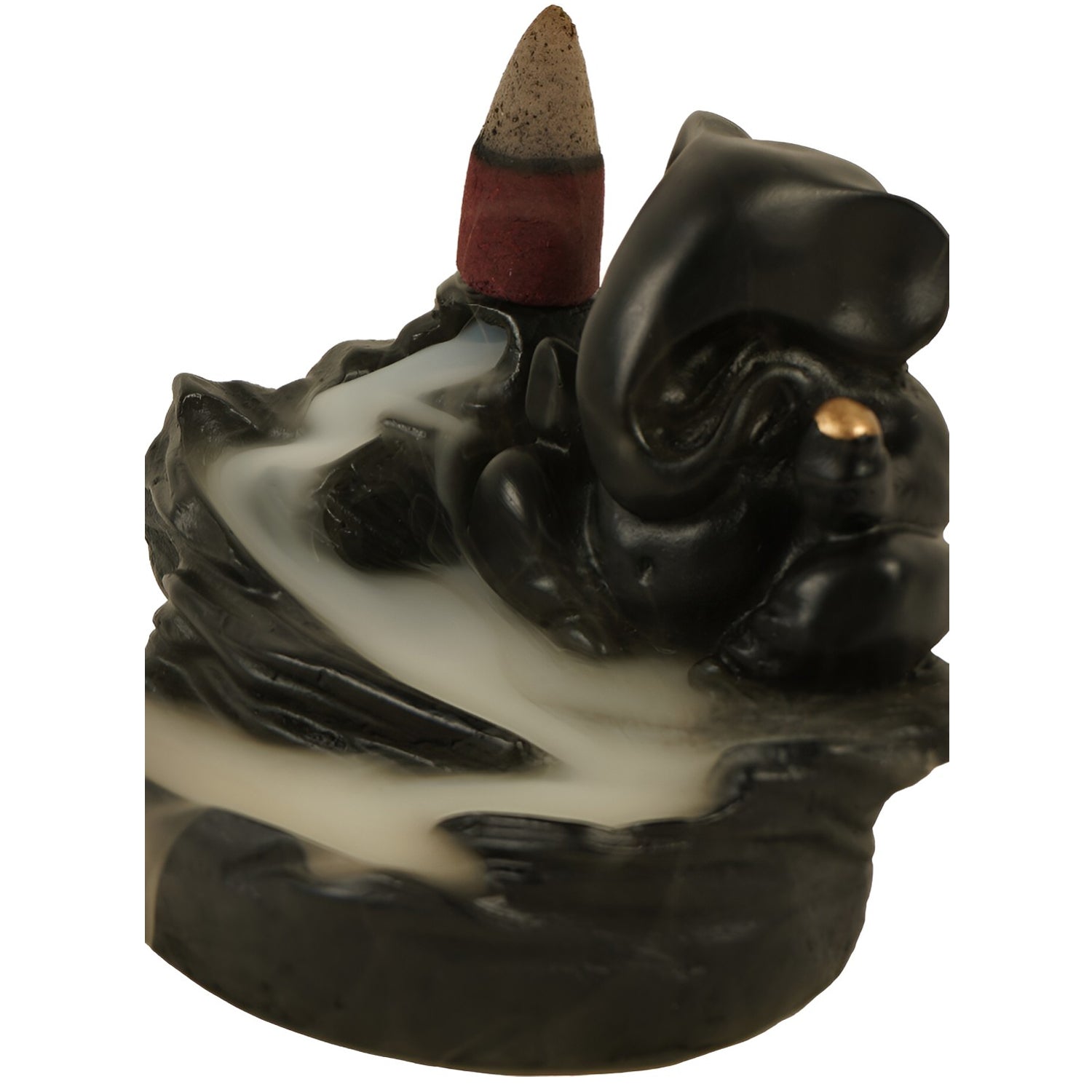 Smoke Fountain Ganesha Idol Decoration Items with 8 Pc Backflow Incense Cones Sticks (1 pc) Smoke Fountain Ganesha Idol Decoration Items with 8 Pc Backflow Incense Cones Sticks (1 pc)
